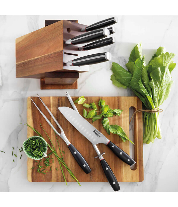 THE CUSTOM CHEF Cuisine::pro® iconiX® Bloc à couteaux 9 pièces Drenhen - THE CUSTOM CHEF™