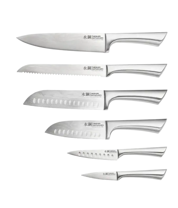 THE CUSTOM CHEF Cuisine::pro® Damashiro® Mizu Knife Block, 7 pieces - THE CUSTOM CHEF™