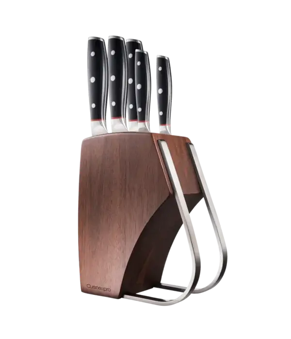 THE CUSTOM CHEF Cuisine::pro® iconiX® Bloc à couteaux 6 pièces Holz - THE CUSTOM CHEF™