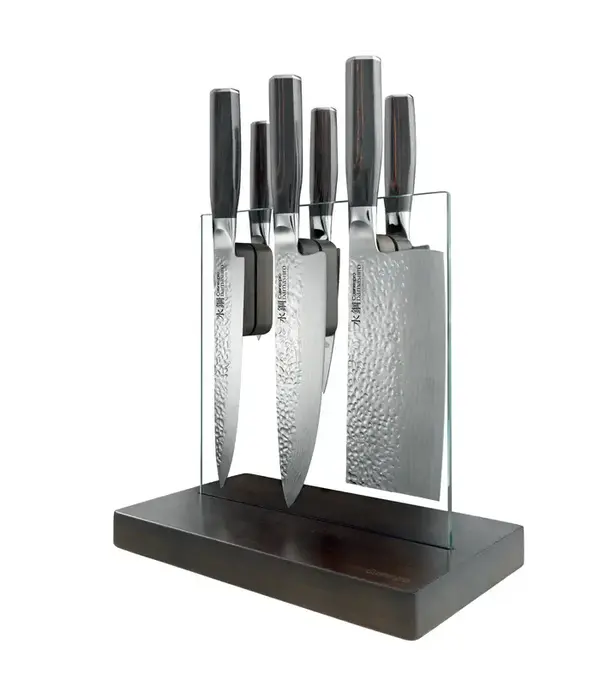 THE CUSTOM CHEF Cuisine::pro® Damashiro® Emperor Hikari 7-Piece Knife Block - THE CUSTOM CHEF™