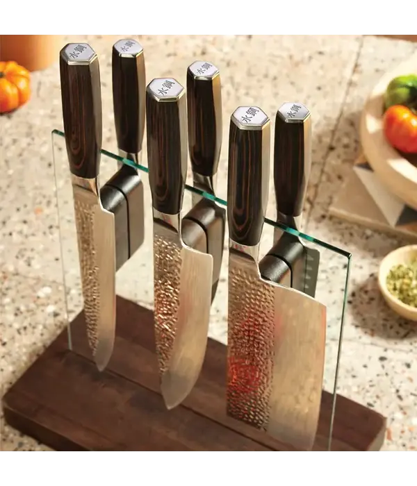 THE CUSTOM CHEF Cuisine::pro® Damashiro® Emperor Hikari 7-Piece Knife Block - THE CUSTOM CHEF™