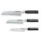 Cuisine::pro® Damashiro® EMPEROR Santoku Set of 3 - THE CUSTOM CHEF™