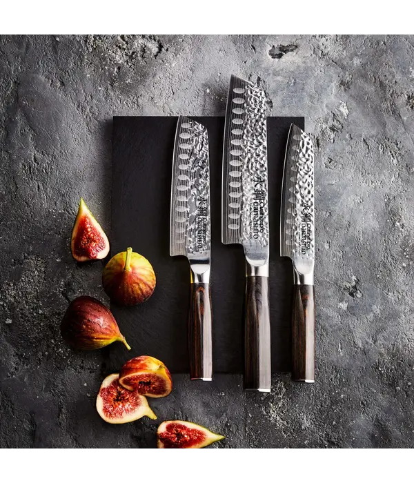 THE CUSTOM CHEF Cuisine::pro® Damashiro® EMPEROR Santoku Set of 3 - THE CUSTOM CHEF™