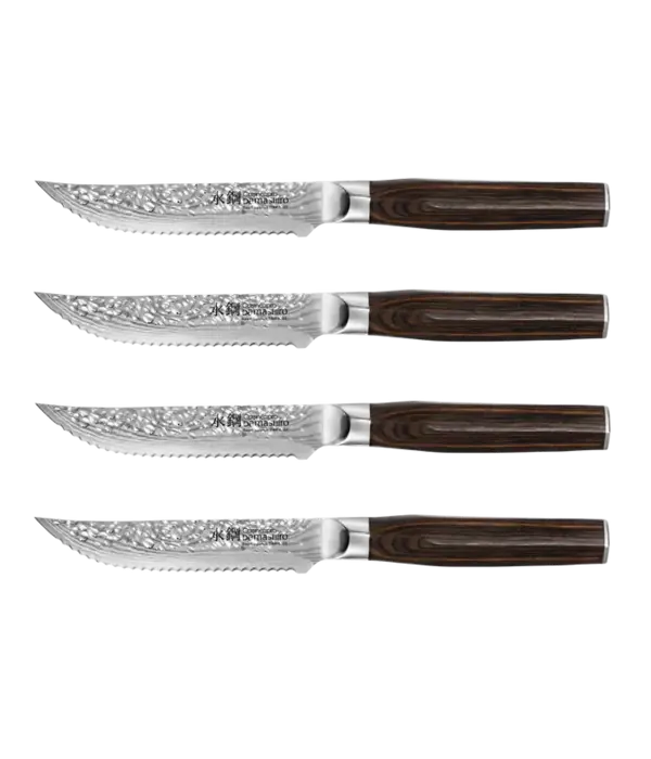 THE CUSTOM CHEF Cuisine::pro® Damashiro® EMPEROR Ensemble de 4 couteaux à steak 5" - THE CUSTOM CHEF™