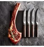 THE CUSTOM CHEF Cuisine::pro® Damashiro® EMPEROR Set of 4 Steak Knives 5" - THE CUSTOM CHEF™