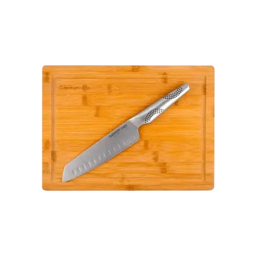 THE CUSTOM CHEF Cuisine::pro® iD3® Santoku Knife 7" & board 10"x13.7" - THE CUSTOM CHEF™