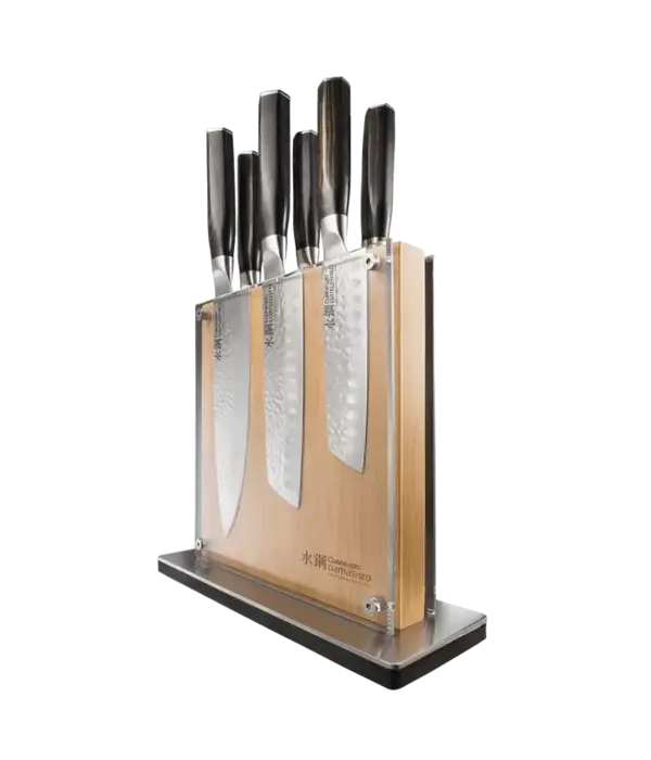 THE CUSTOM CHEF Cuisine Pro Damashiro  bloc a couteaux Shi