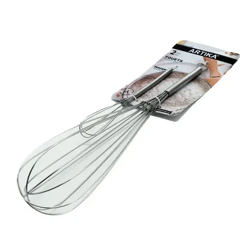 Ensemble de 2 fouets en inox de Artika
