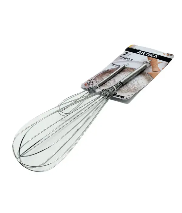 Ensemble de 2 fouets en inox de Artika