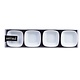 Artika White Mini Square Dishes, Set of 4