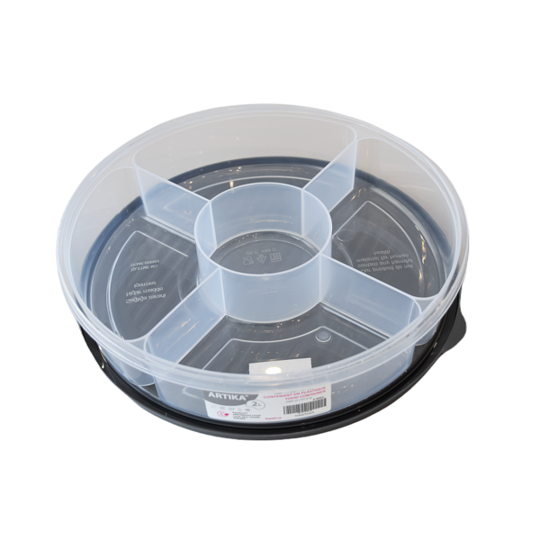 Artika 10" Round Container with Compartments