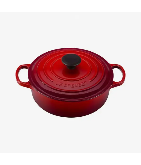 Le Creuset Cocotte ronde peu profonde 6.2L Cerise Le Creuset