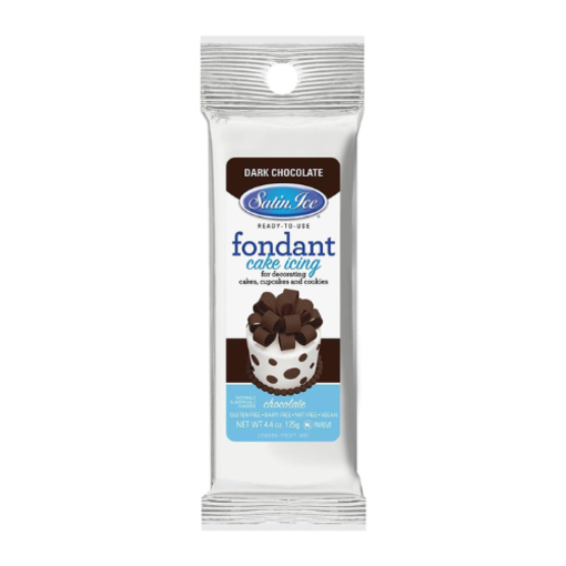 Satin Ice Satin Ice Dark Chocolate Rolled Fondant 125g