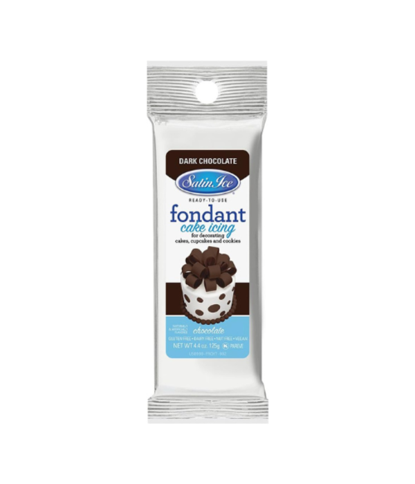 Satin Ice Satin Ice Dark Chocolate Rolled Fondant 125g