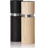 AdHoc "Textura" 15cm Wood Pepper and Salt Mill Set