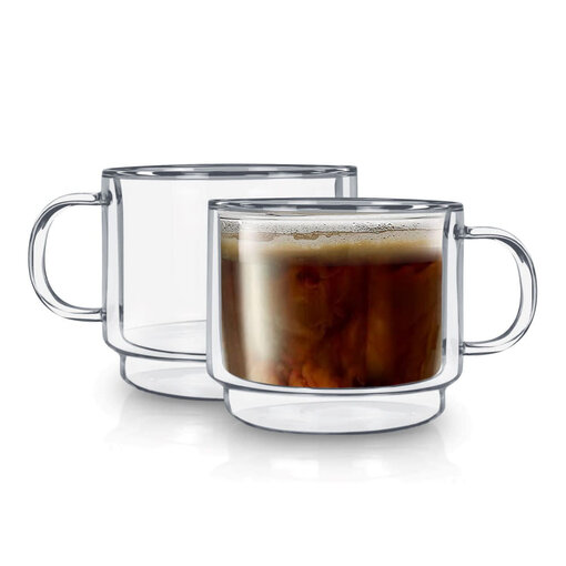 Brilliant Brillant Double Wall Stackable Mug 450ml, Set of 2