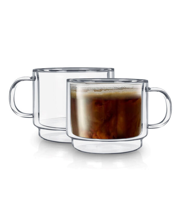 Brilliant Brillant Double Wall Stackable Mug 450ml, Set of 2