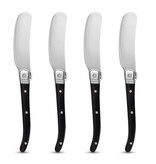 Brilliant Brilliant Laguiole Black Wood Handle Butter Knife, Set of 4
