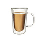 Tasse à rayures à double paroi 350ml, ens/2 de Brillant