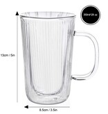 Brilliant Tasse à rayures à double paroi 350ml, ens/2 de Brillant