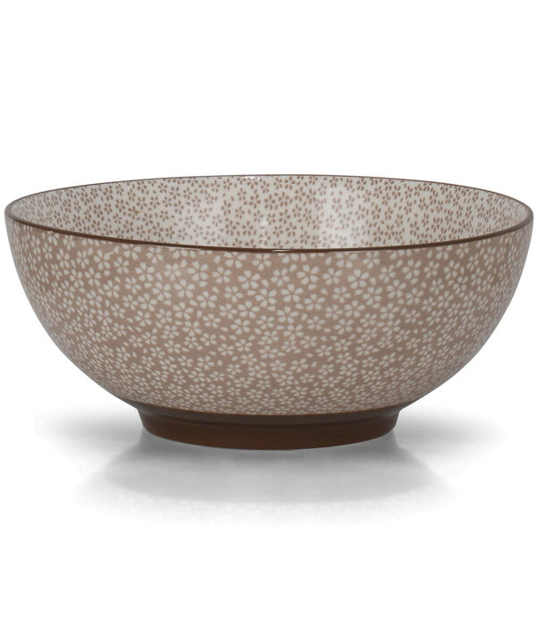 Brilliant Brilliant Bowl "Camille" 20cm, beige with floral print