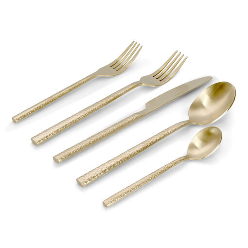 Brilliant Brilliant "Classic" Champagne Matte 20-Piece Flatware Set