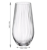 Brilliant Brillant "Columbia" Stemless Champagne Flute Glass 580ml, Set of 6