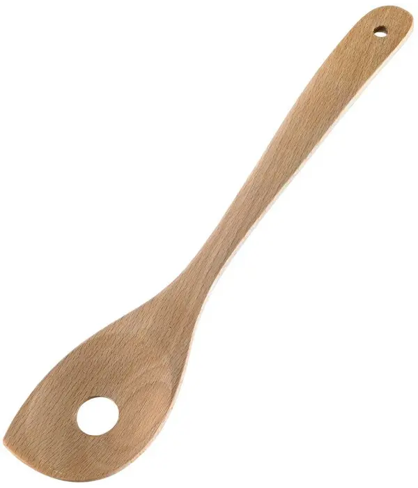 Cuillère trouée pointue en bois de Browne