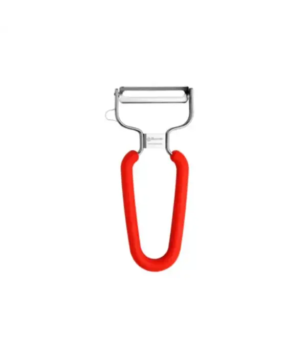 Browne 2.20" Dual Serrated Blade Y Peeler, Red
