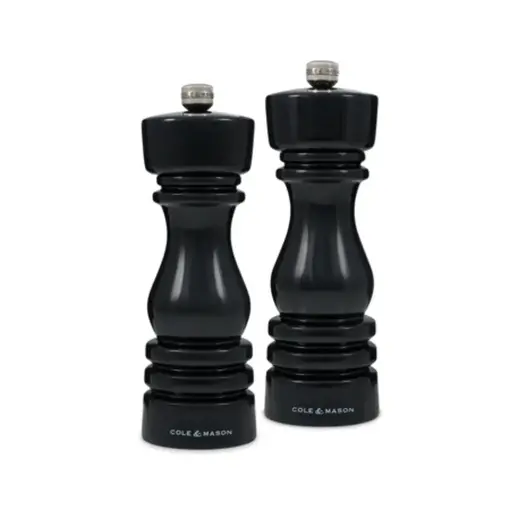 Cole & Mason Moulins à poivre et sel Noir "London" 18 cm, ens/2 de Cole & Mason