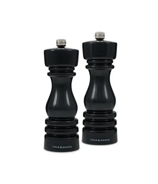 Cole & Mason Moulins à poivre et sel Noir "London" 18 cm, ens/2 de Cole & Mason