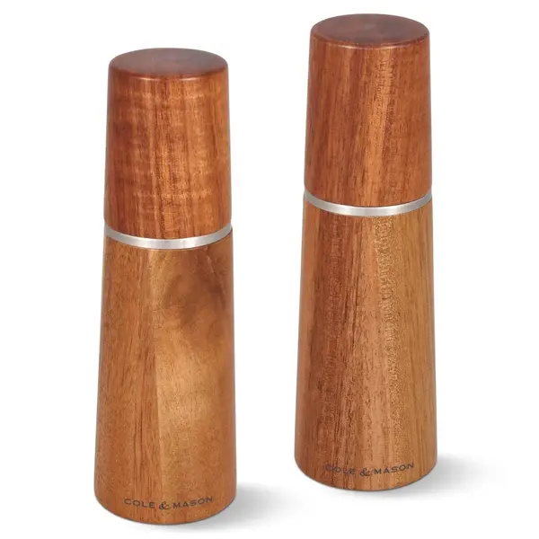 Cole & Mason "Marlow" Acacia Salt & Pepper Mills, 18 cm, Set of 2