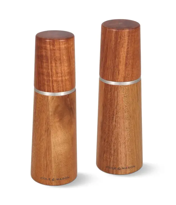 Cole & Mason Cole & Mason "Marlow" Acacia Salt & Pepper Mills, 18 cm, Set of 2