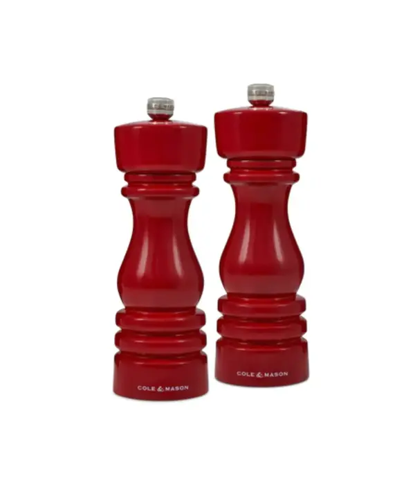 Cole & Mason Moulins à poivre et sel Rouge "London" 18 cm, ens/2 de Cole & Mason