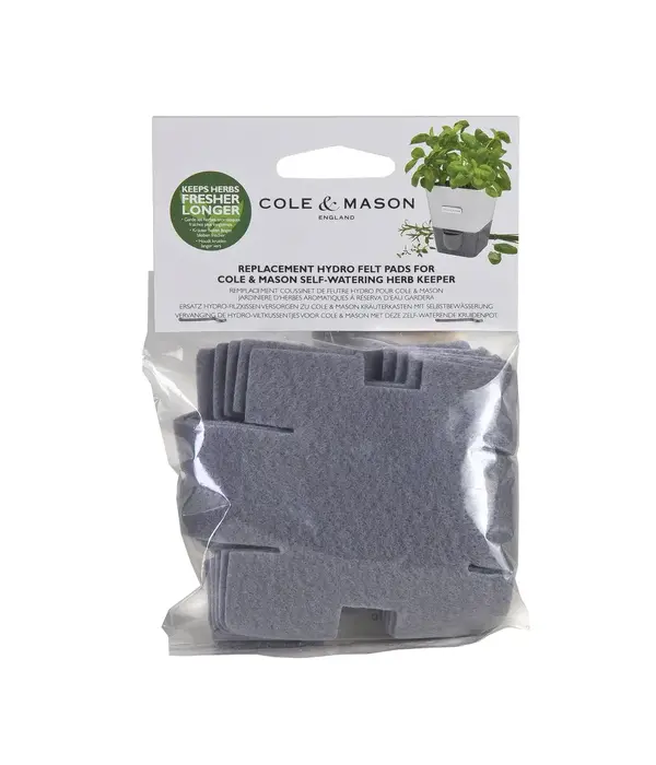 Cole & Mason Feutres de remplacement hydro pour herbes en pot de Cole & Mason