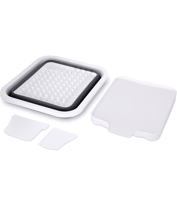 Égouttoir à vaisselle pliable blanc de Copco