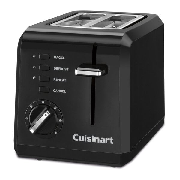 Grille-pain compact à 2 tranches noir de Cuisinart