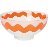 Danica Heirloom Bowl 'Boardwalk' Orange & Rose 8"