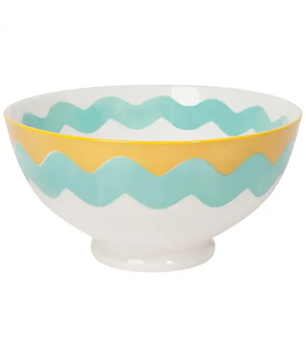 Danica Heirloom Bol "Promenade" Bleu & Jaune 6"