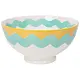Bowl 'Boardwalk' Blue & Yellow 6"