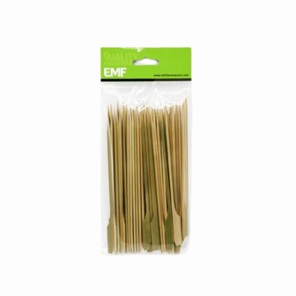 Flat-headed bamboo skewers 9.5", set of 50