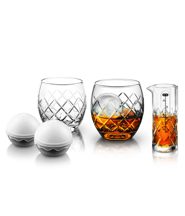 Final Touch Verres "On The Rocks" taillés à la main, ens/5 de Final Touch