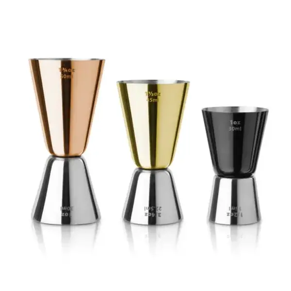 Final Touch Cocktail Jiggers in 3 Colors, Set of 3