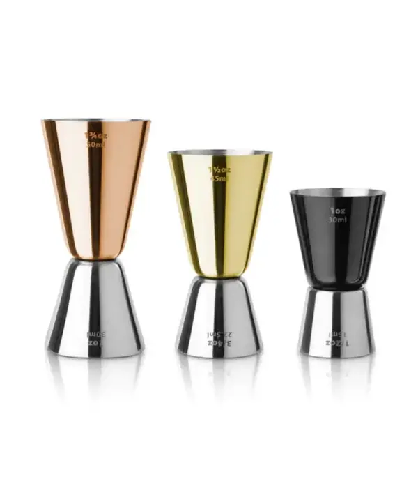 Final Touch Final Touch Cocktail Jiggers in 3 Colors, Set of 3