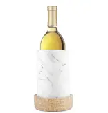 Final Touch Refroidisseur à vin en marbre avec base en liège