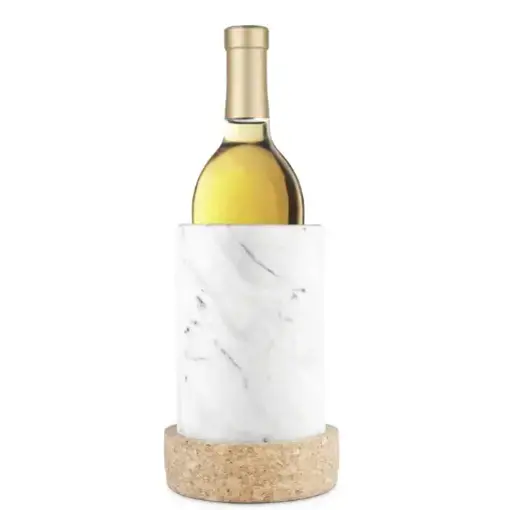 Final Touch Marble Wine Cooler with Cork Base