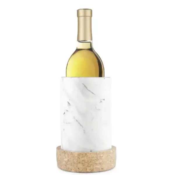 Refroidisseur à vin en marbre avec base en liège
