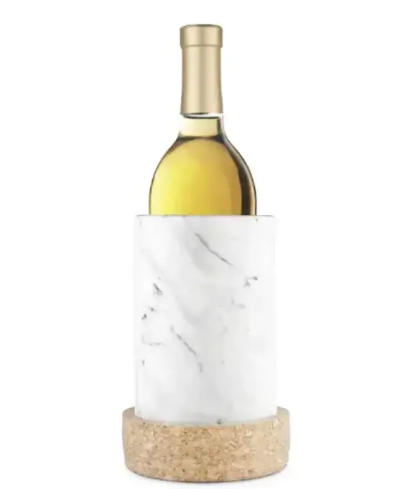 Final Touch Refroidisseur à vin en marbre avec base en liège