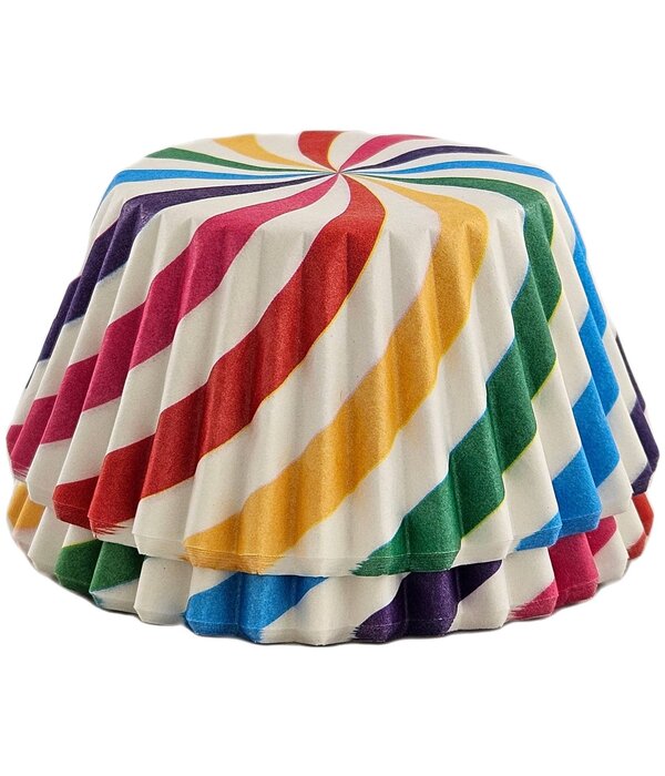 Fox Run Fox Run Colorful Pinwheel Bake Cup, Set of 50