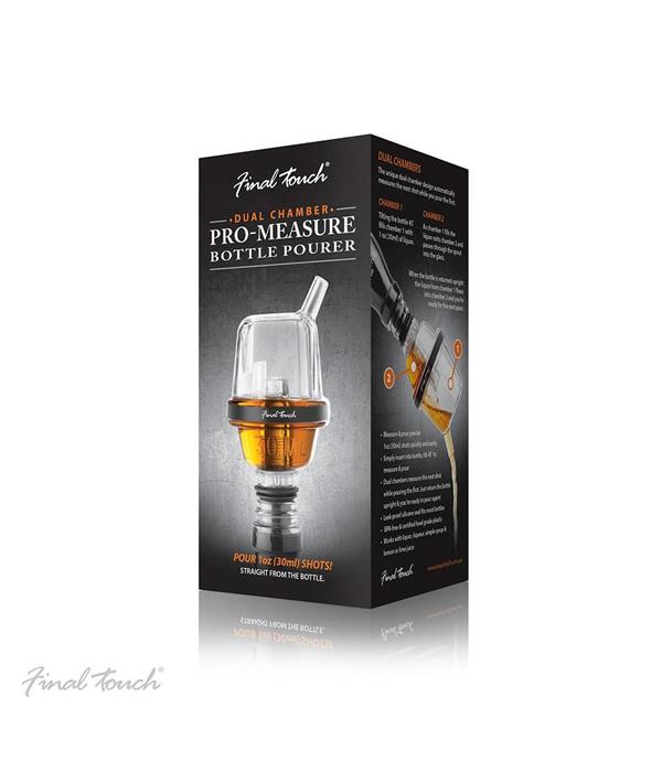 Final Touch Final Touch Pro-Measure, Dual-Chamber Liquid Bottle Pourer